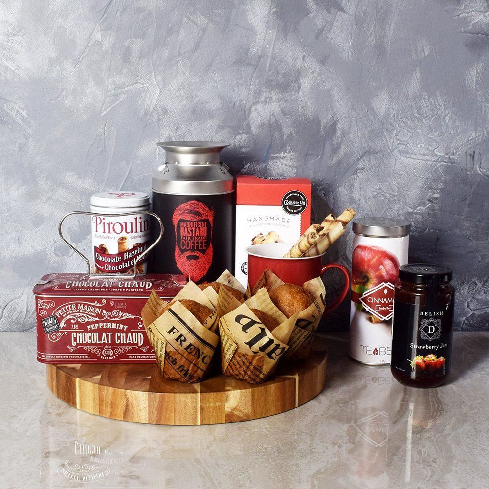 Chocolate and Gourmet Treats Gift Box – how the gift is presented