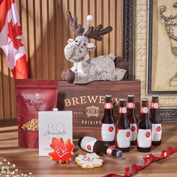 Canada Day Sweet Treat & Beer Gift Canada Day gift baskets