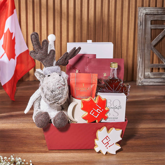 Canada Day Tea & Treat Gift, canada day gift, canada day, tea gift, tea, cookie gift, cookie, Vancouver delivery