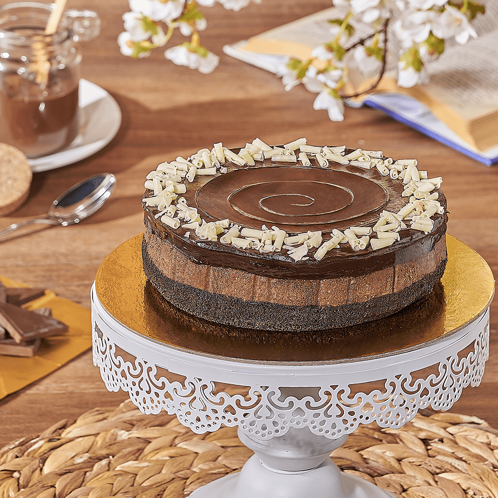 Chocolate Cheesecake with Hazelnut Spread – how the gift is presented