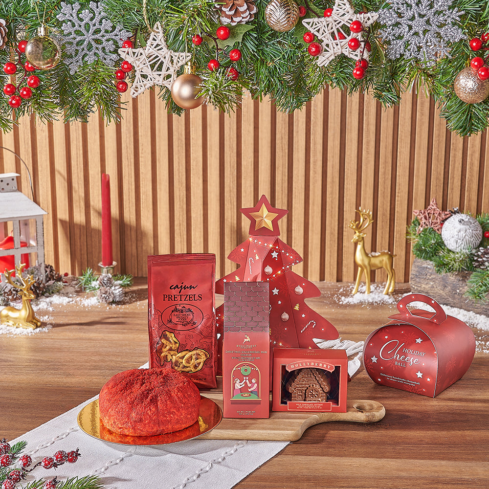 Christmas Dessert Cheese Ball Gift Board, christmas gift, christmas, chocolate gift, chocolate, cheeseball gift, cheeseball, Vancouver delivery