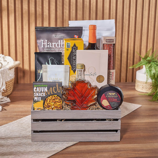 Crunch & Flavor Gourmet Feast Wine gift baskets Vancouver delivery Vancouver Baskets