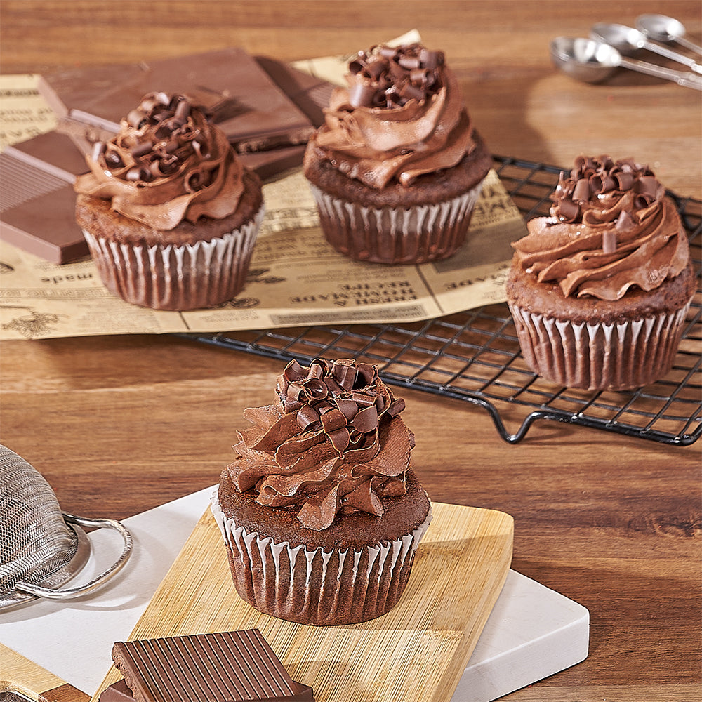 Double Chocolate Cupcakes Gift Set – how the gift is presented