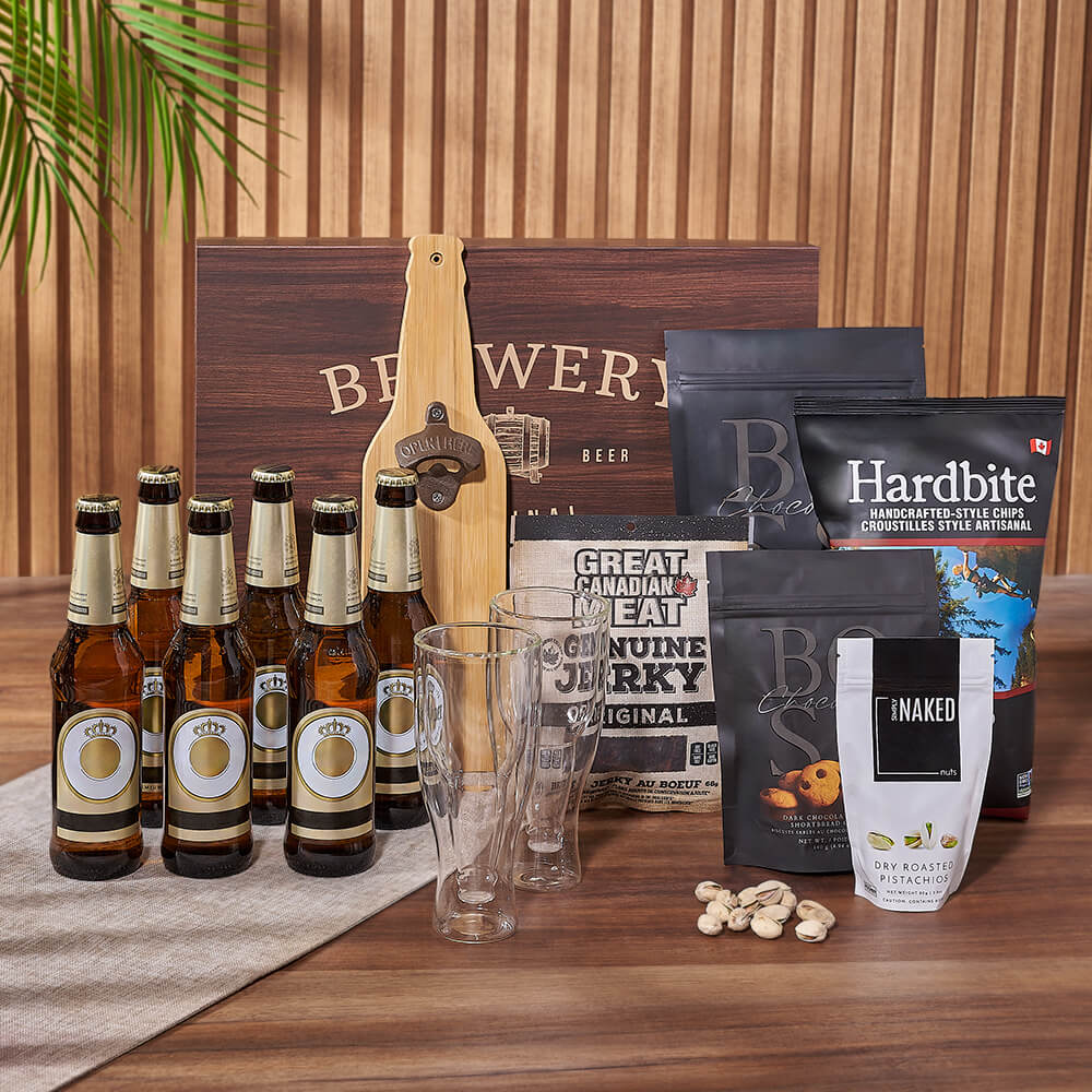 Wooden Box Beer Gift Basket – how the gift is presented