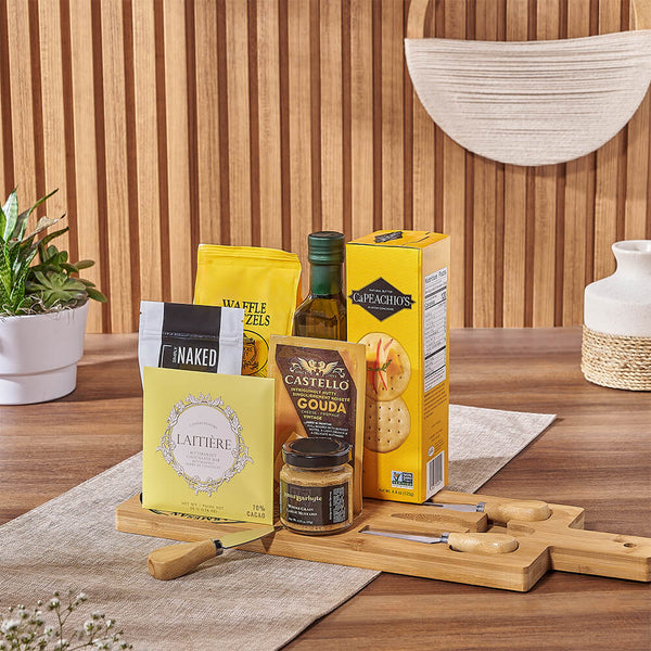 Gourmet Cheese & Cracker Gift Set Gourmet gift baskets Vancouver