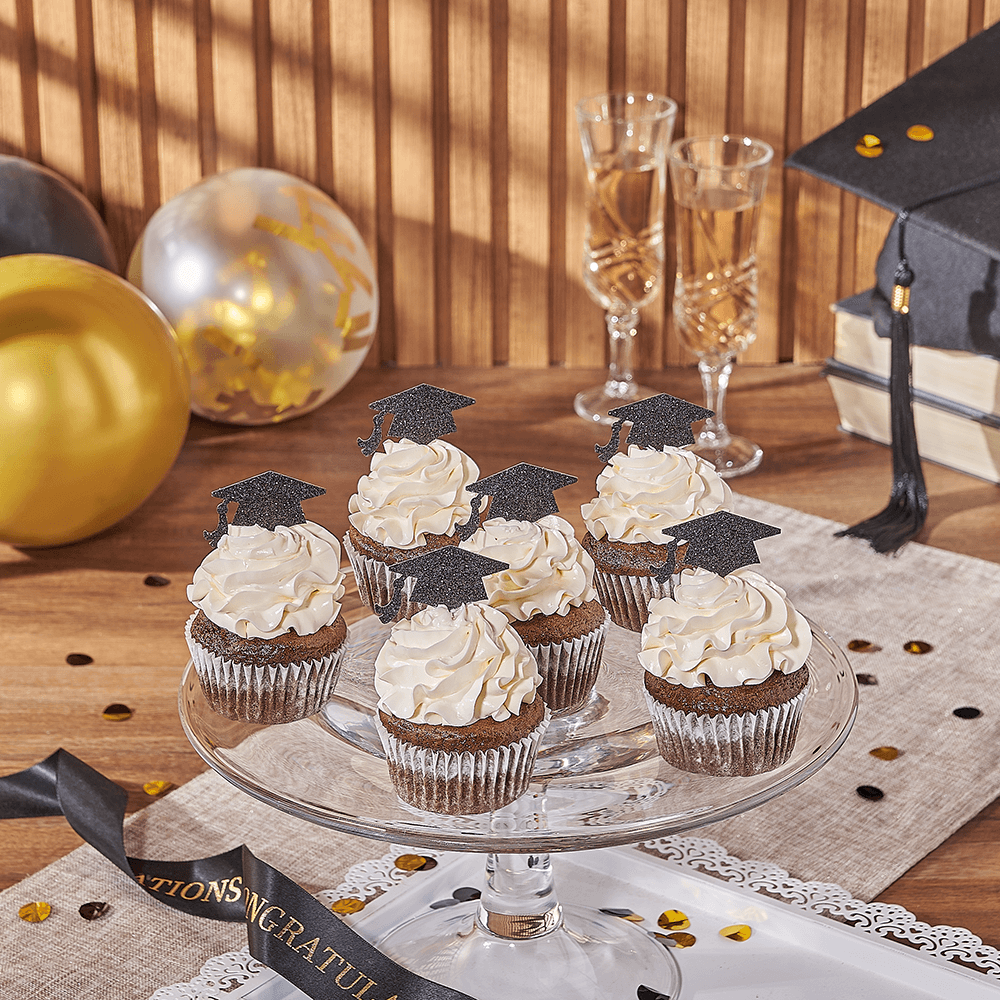 Chocolate Graduation Cupcakes – how the gift is presented