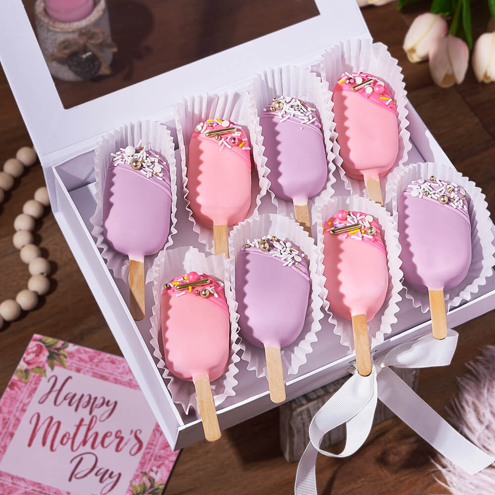 Mother's Day Brownies on Sticks – how the gift is presented