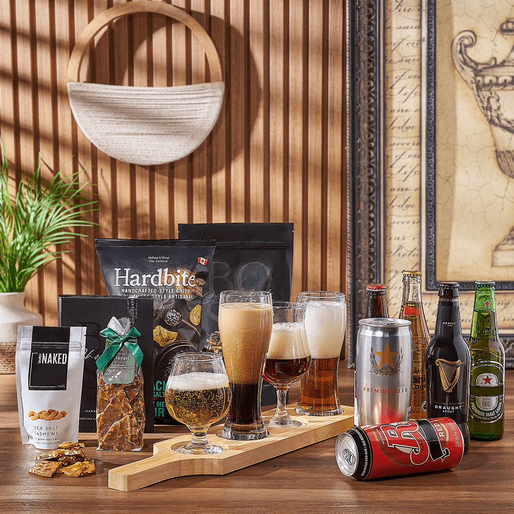 Sweet & Salty Beer Flight Sampler, beer gift, beer, chocolate gift, chocolate, Vancouver delivery