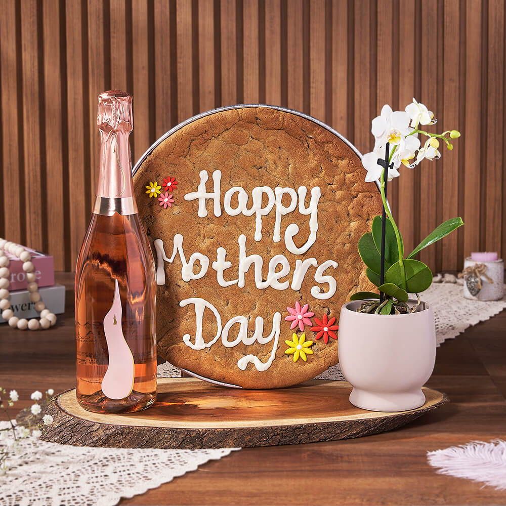 Phalaenopsis and Sparkling Wine Set – how the gift is presented