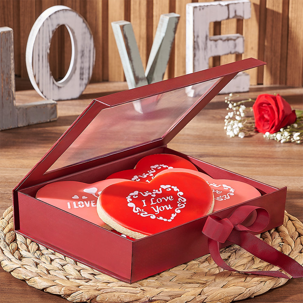 Heart Sugar Cookie Gift Box – how the gift is presented