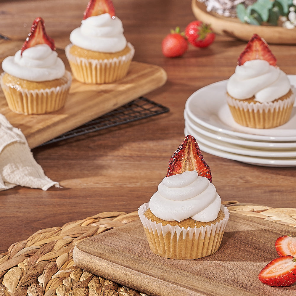 Vegan Vanilla Cupcakes – how the gift is presented