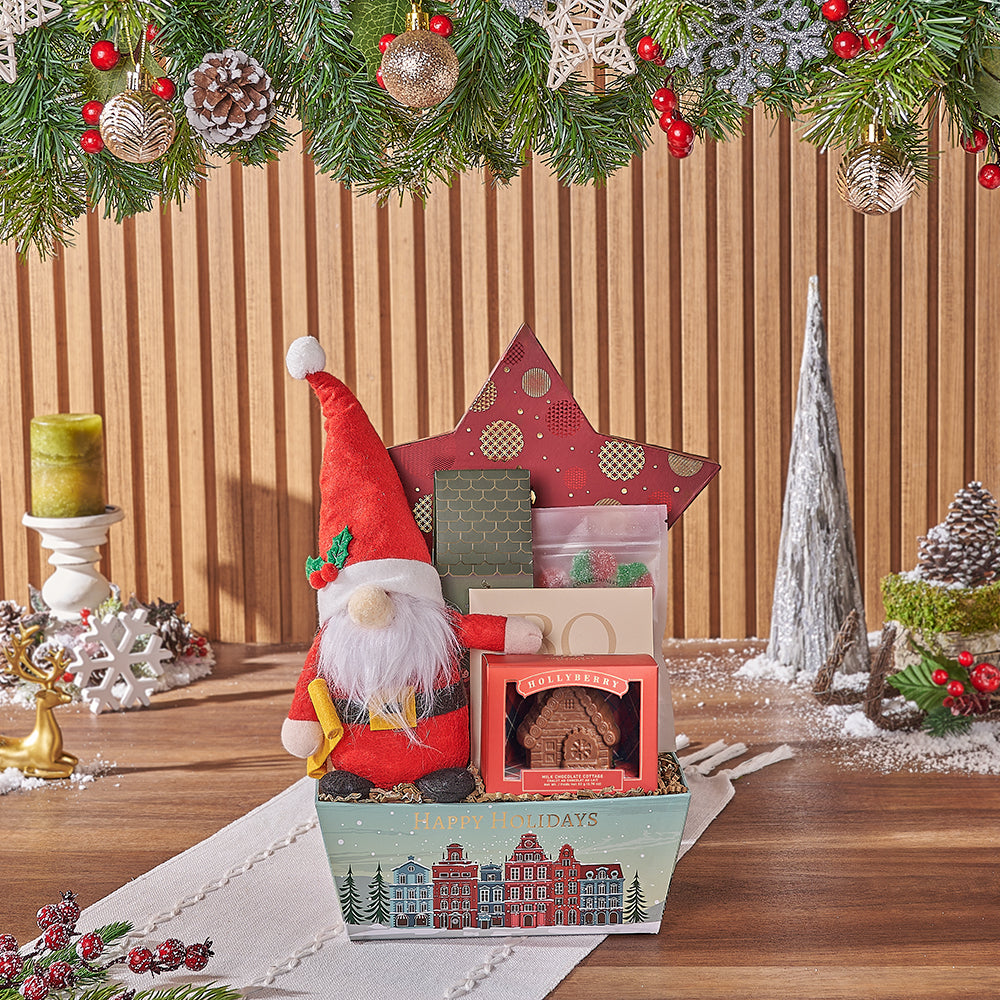 Holiday Market Tray Chocolate Basket – how the gift is presented