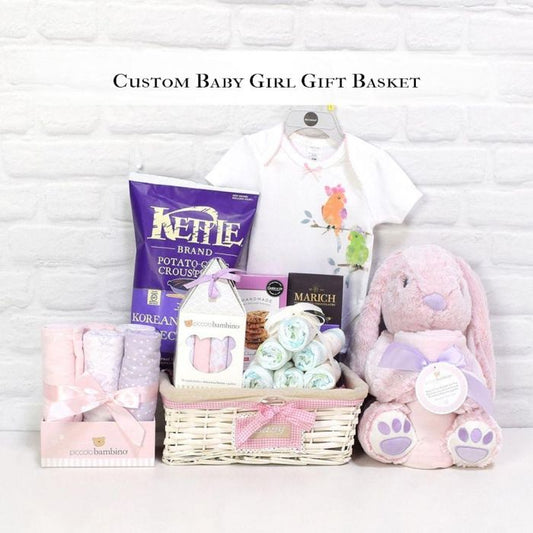 Custom Baby Girl Gift Basket from Vancouver Baskets - Vancouver Delivery
