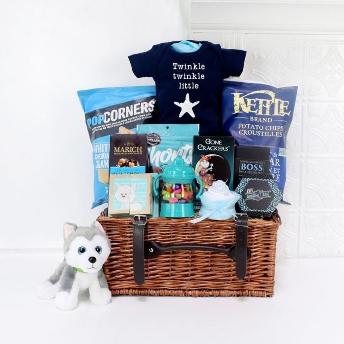 Newborn Celebration Gift Basket – how the gift is presented