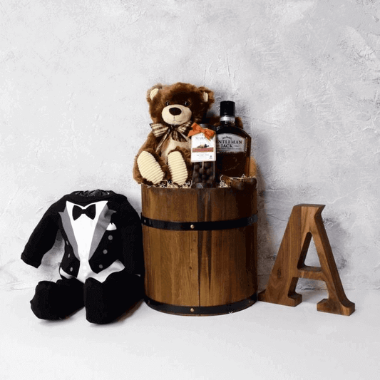 Tux For The Baby Boy Gift Basket from Vancouver Baskets - Vancouver Delivery