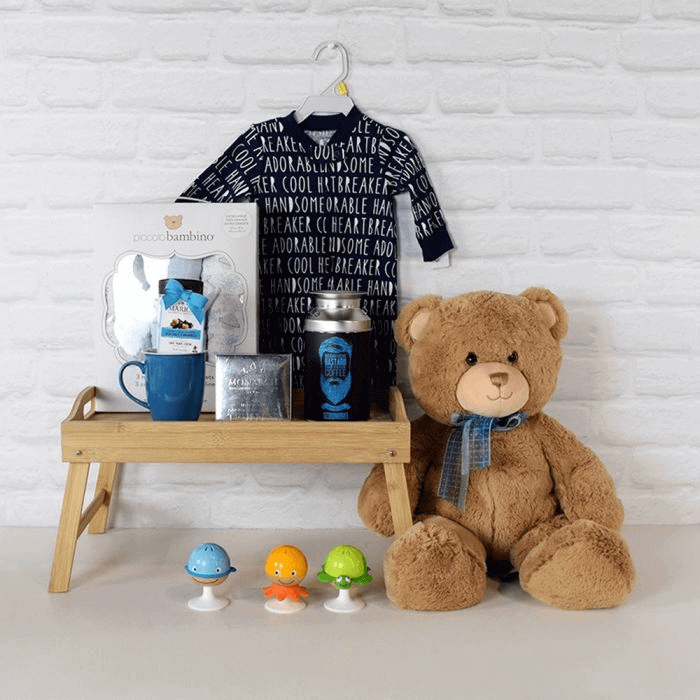 Baby Gift Set with Swaddling Blankets – how the gift is presented