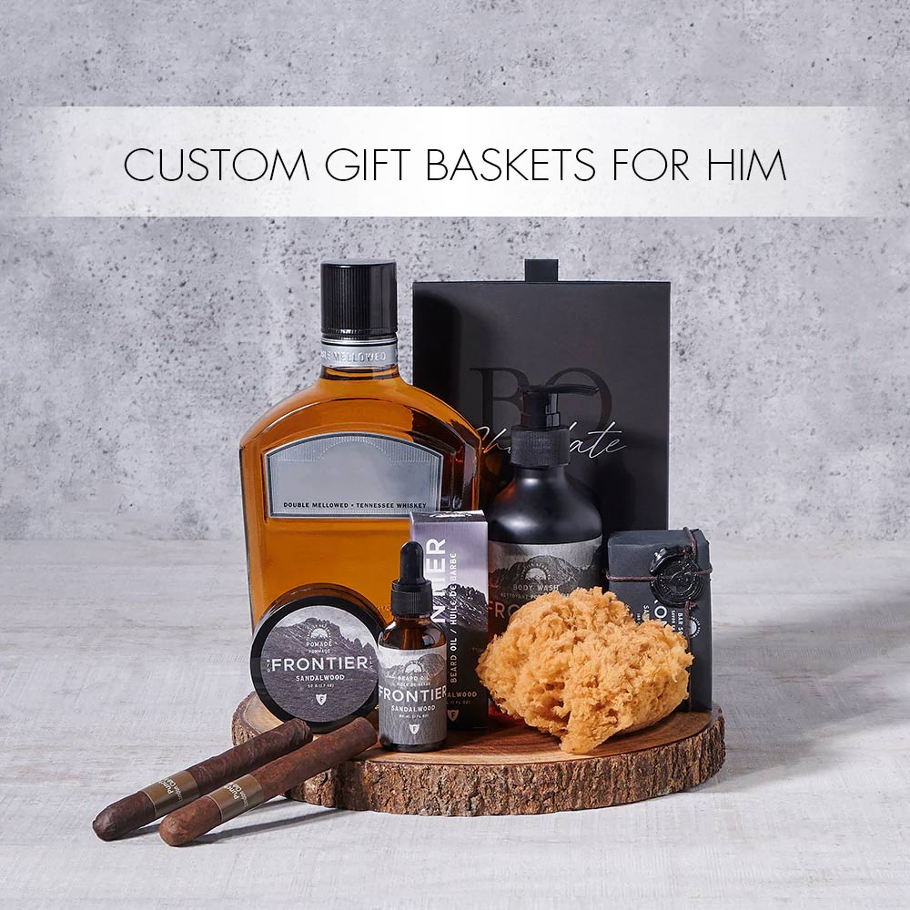 Custom Gift Baskets for Him