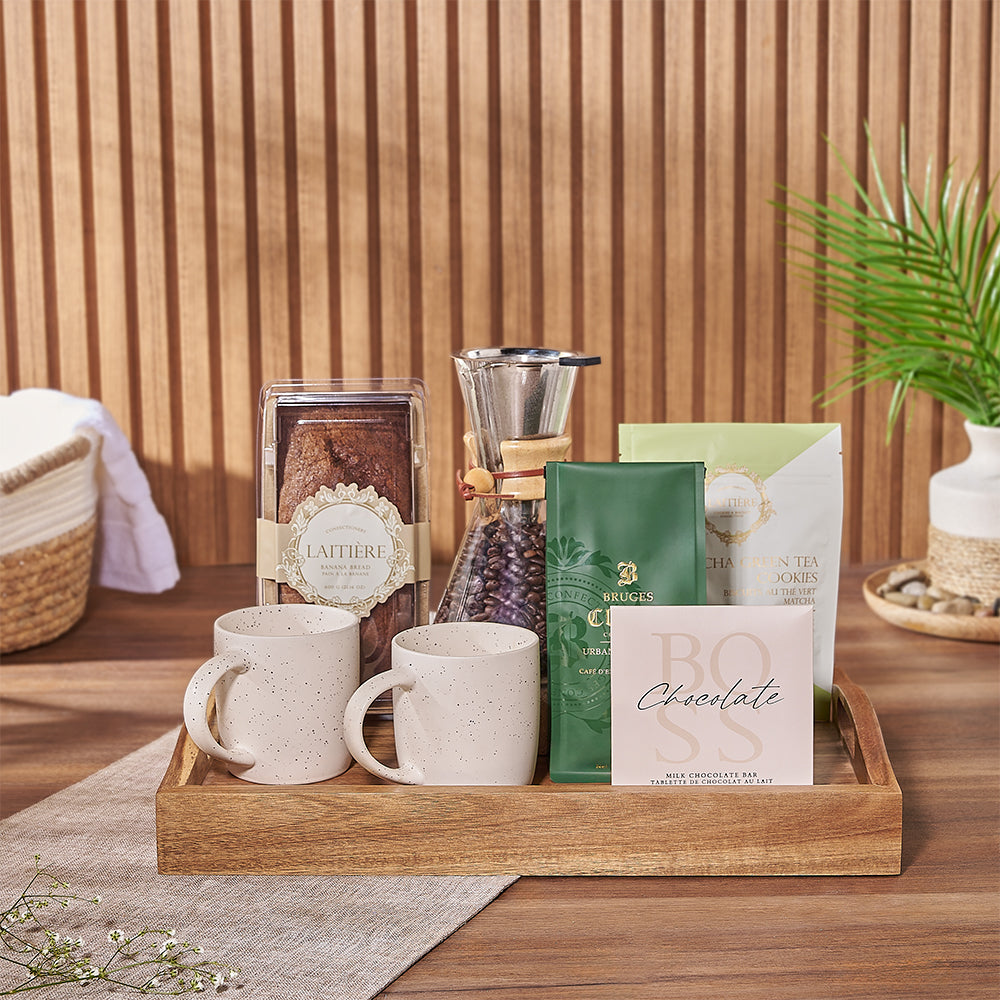 Treat your loved ones to a delightful morning with our Banana Loaf &amp; Coffee Gift Set - Vancouver Delivery