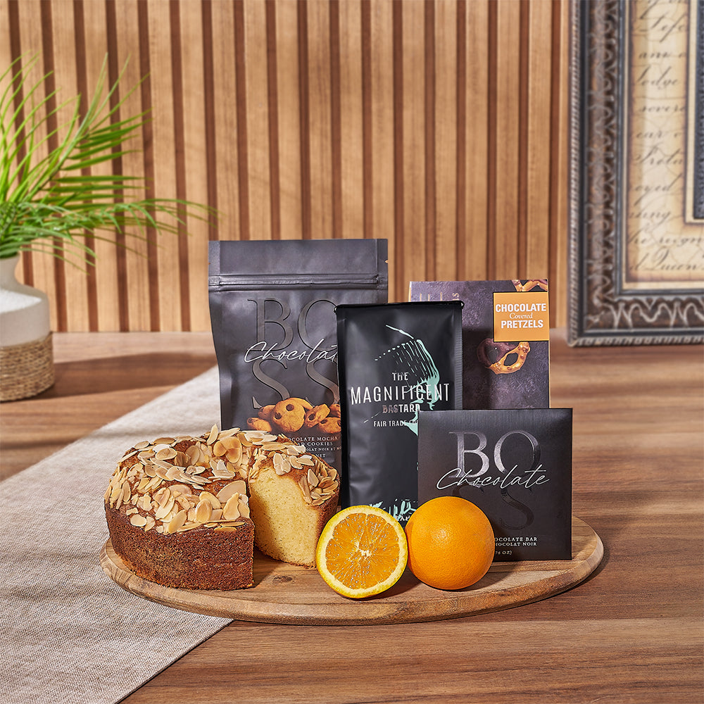 Coffee Gift Set with Serving Board – how the gift is presented