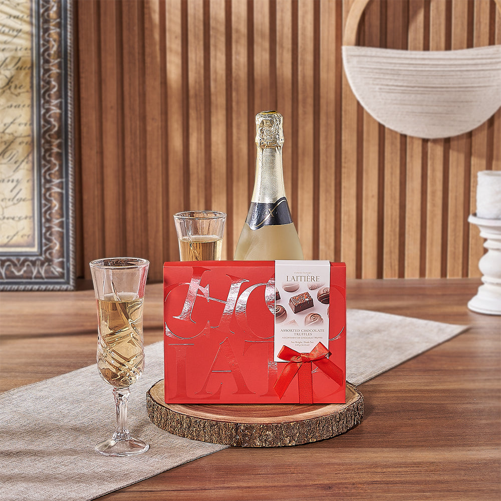 Maryvale Champagne &amp; Truffle Gift - Champagne Gift Basket - Vancouver Delivery