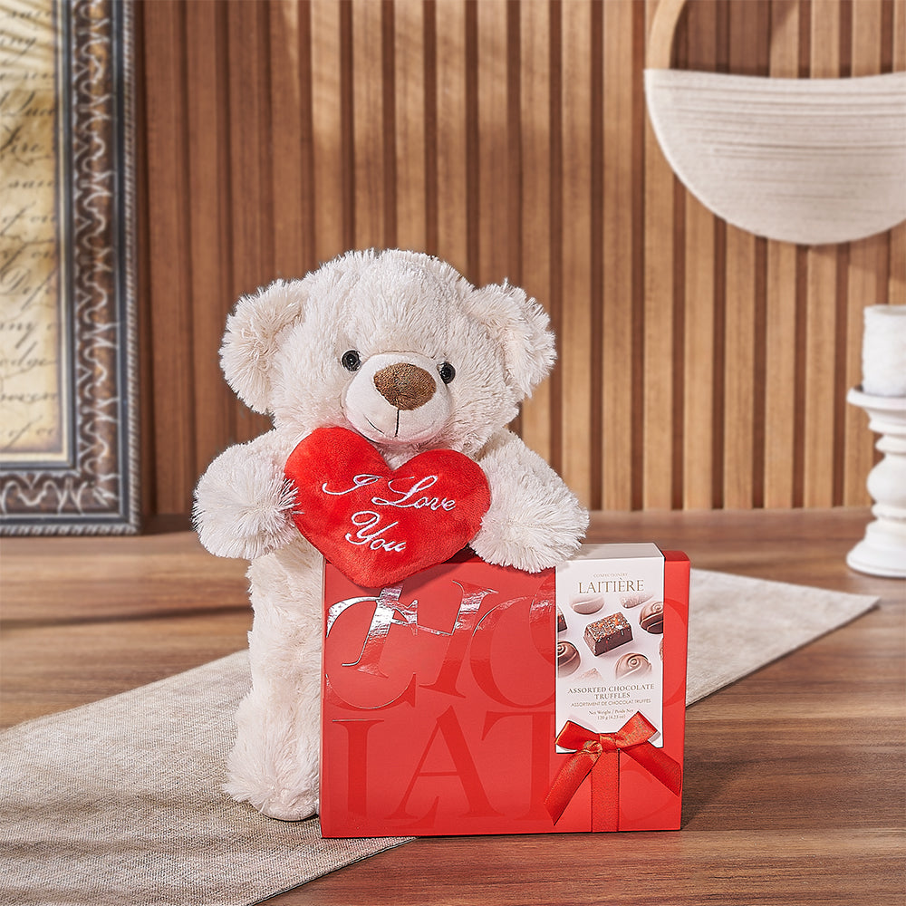 Maryvale Bear &amp; Truffle Gift - Chocolate Gift Basket - Vancouver Delivery