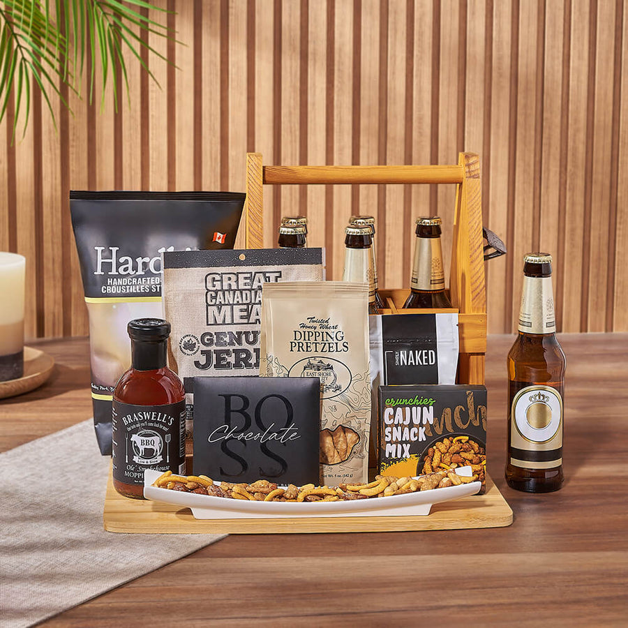 Beer Lover’s Gourmet Gift Basket, beer gift, beer, snack gift, snack, Vancouver delivery