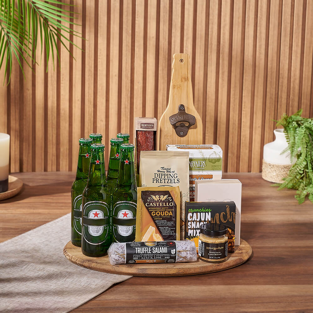 Beer &amp; Cheese Lover's Basket, beer gift, beer, charcuterie gift, charcuterie, Vancouver delivery