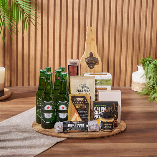 Beer & Cheese Lover's Basket, beer gift, beer, charcuterie gift, charcuterie, Vancouver delivery