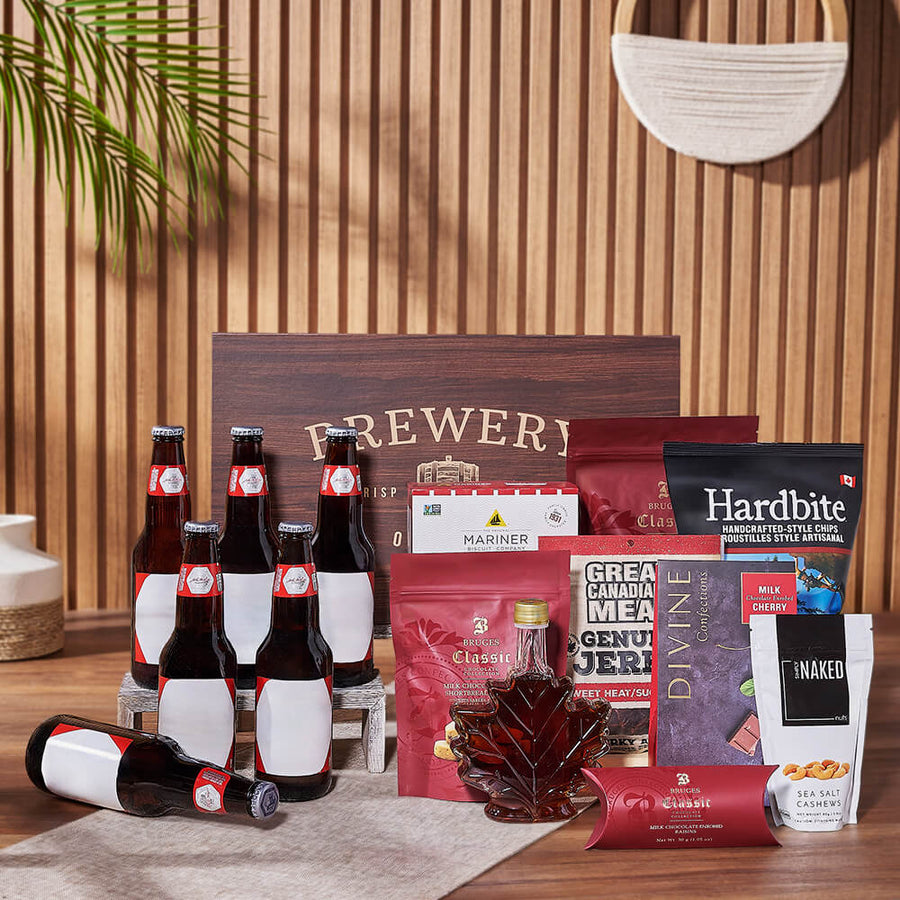 Beer & Gourmet Snack Gift Set, beer gift, beer, chocolate gift, chocolate, nuts gift, nuts, Vancouver delivery