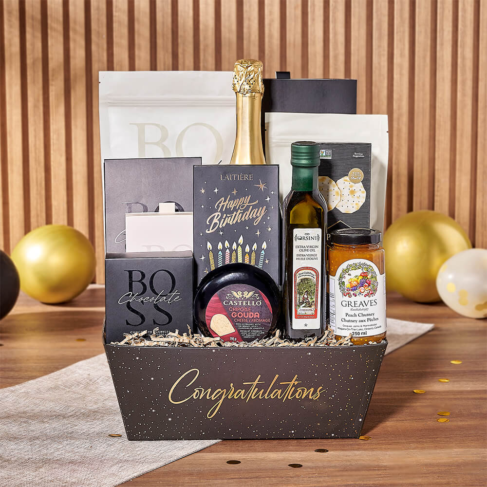 Birthday Party & Champagne Gift, champagne gift, champagne, sparkling wine gift, sparkling wine, chocolate gift, chocolate, Vancouver delivery