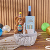 Birthday Wine & Bear Gift Basket, wine gift, wine, birthday gift, birthday, chocolate gift, chocolate, Vancouver delivery