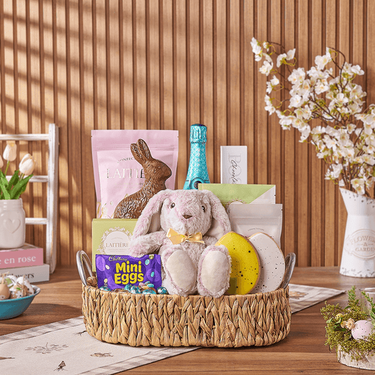 Bubbly Bunny Gift Set, sparkling wine gift, sparkling wine, champagne gift, champagne, chocolate gift, chocolate, easter gift, easter, Vancouver delivery
