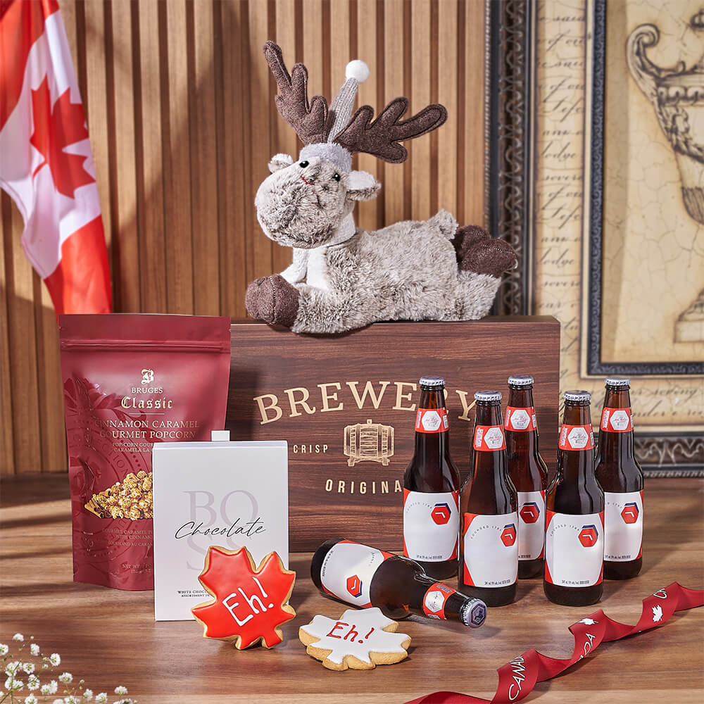 Canada Day Sweet Treat &amp; Beer Gift, beer gift, beer, canada day gift, canada day, cookie gift, cookie, Vancouver delivery