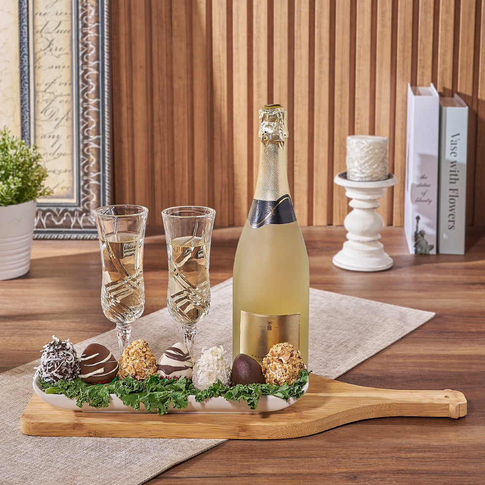 Champagne &amp; Chocolate Strawberry Sharing Gift, chocolate dipped strawberry gift, chocolate dipped strawberry, champagne gift, champagne, sparkling wine gift, sparkling wine, Vancouver delivery