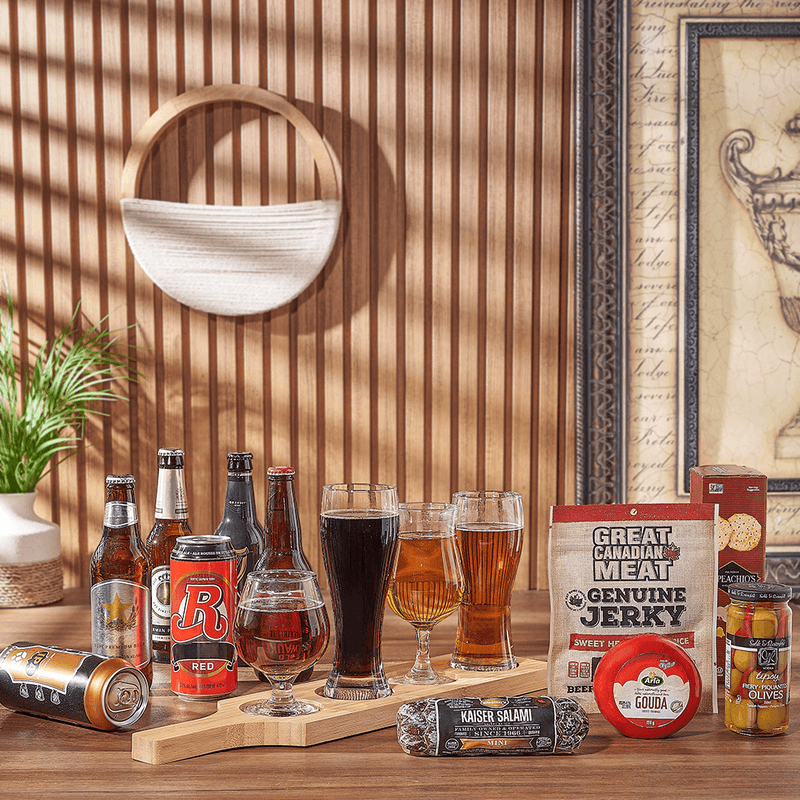 Charcuterie & Beer Flight Gift, beer gift, beer, charcuterie gift, charcuterie, beer flight gift, beer flight, Vancouver delivery