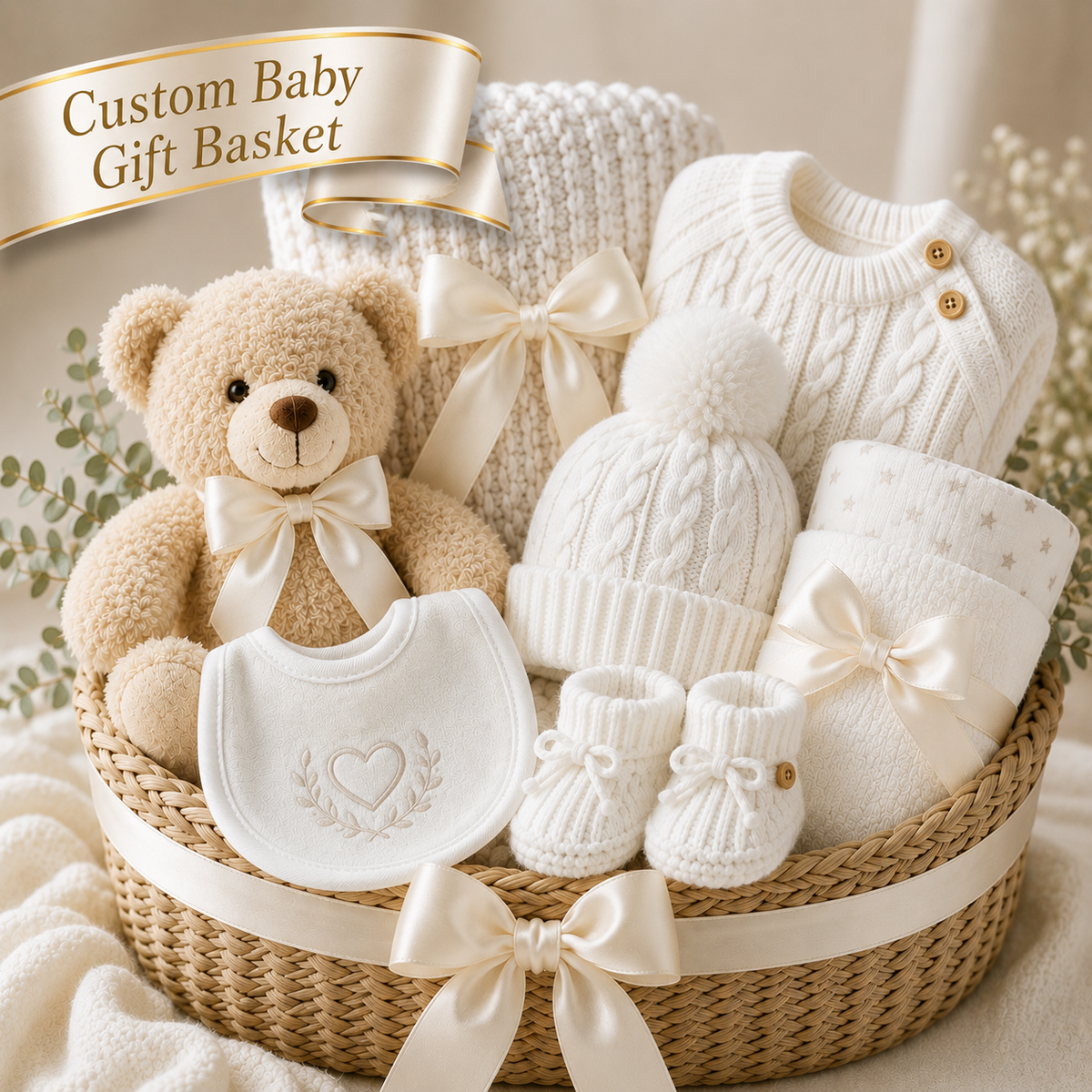 Custom Baby Gift Basket (Gender Neutral)