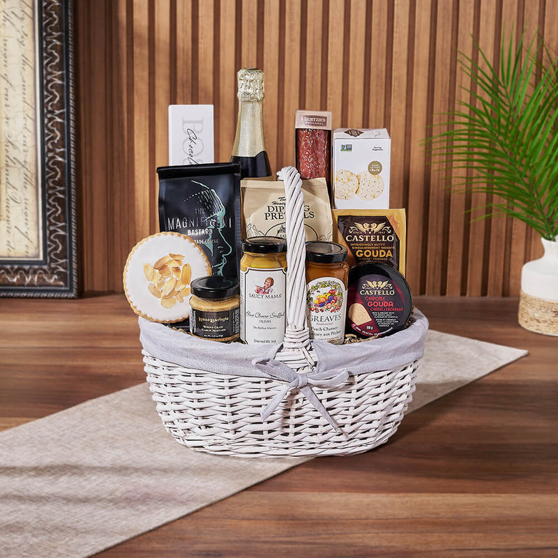 Cheese, Chutney & Champagne Gift Set, champagne gift, champagne, sparkling wine gift, sparkling wine, charcuterie gift, charcuterie, Vancouver delivery