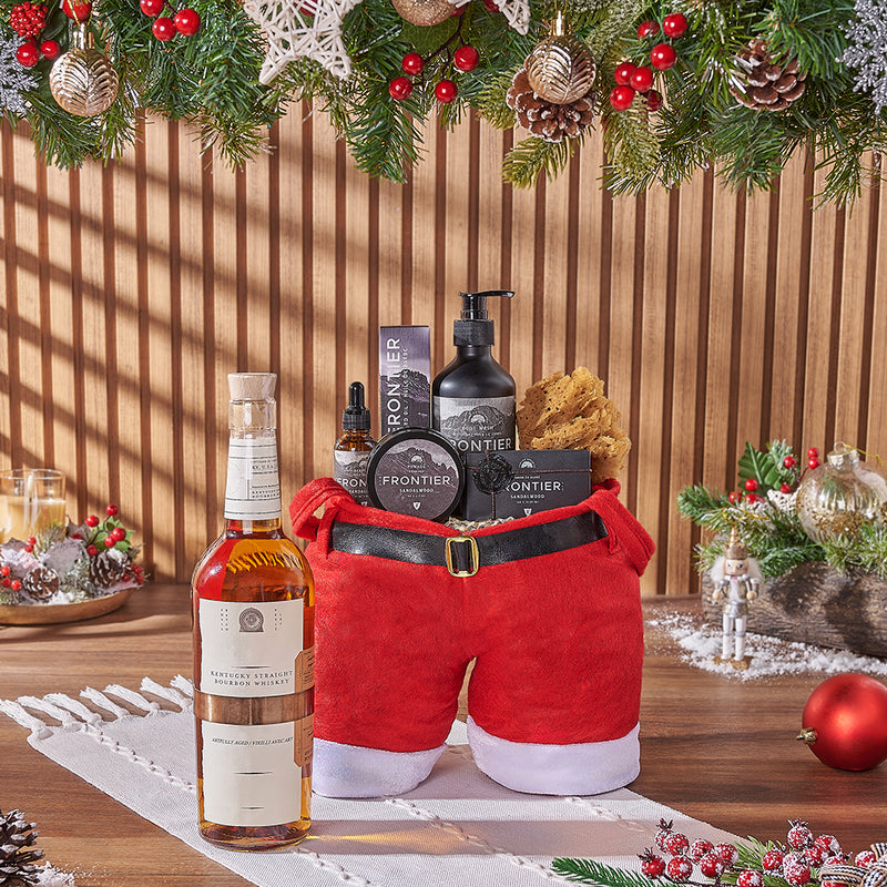 Christmas Liquor & Spa Gift Bag, liquor gift, liquor, spa gift, spa, Christmas gift, Christmas, men's spa gift, men's spa, Vancouver delivery