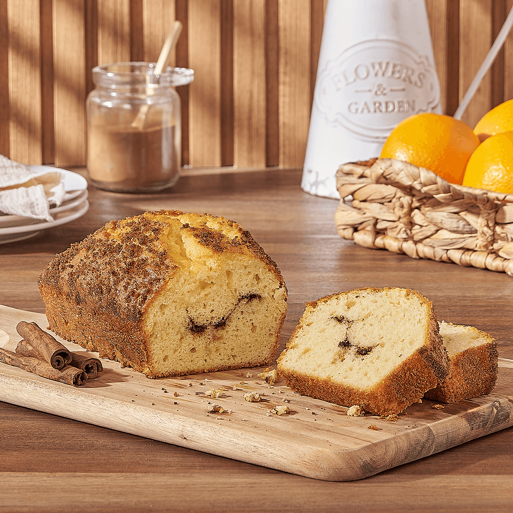 Birthday or Anniversary Cinnamon Loaf – how the gift is presented