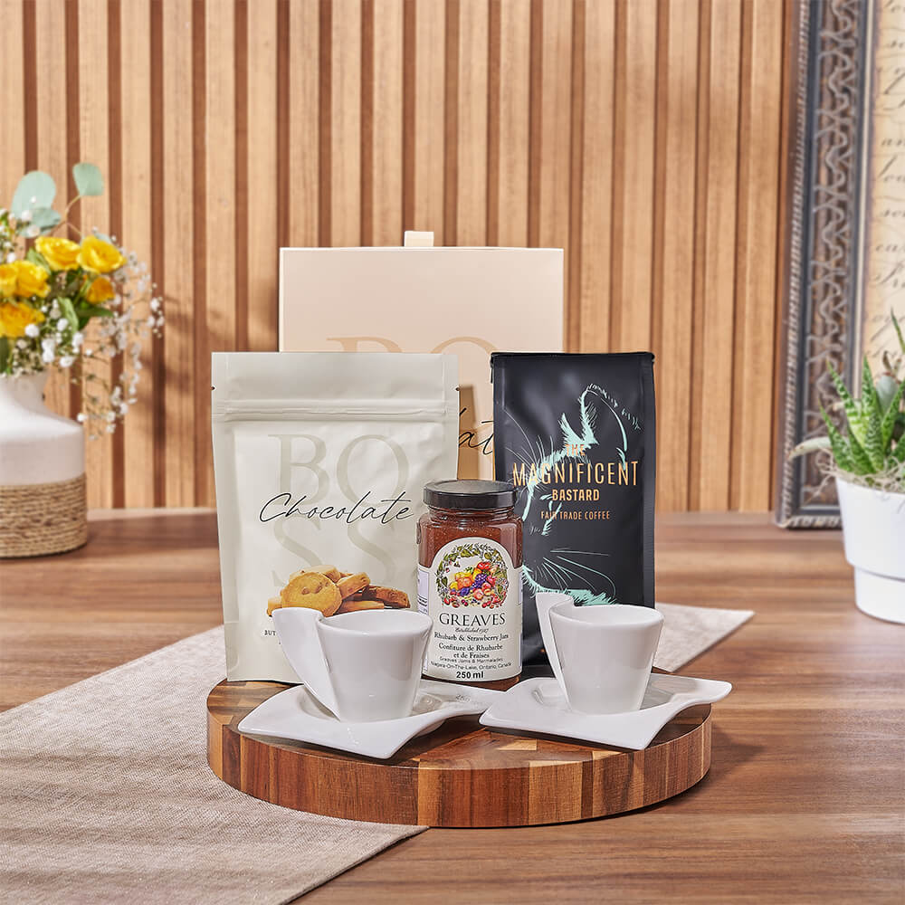 Coffee &amp; Chocolate Delight Gift Set, coffee gift, coffee, chocolate gift, chocolate, cookie gift, cookie, Vancouver delivery