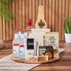 Coolers & Crunch Liquor Basket, liquor gift, liquor, chocolate gift, chocolate, Vancouver delivery