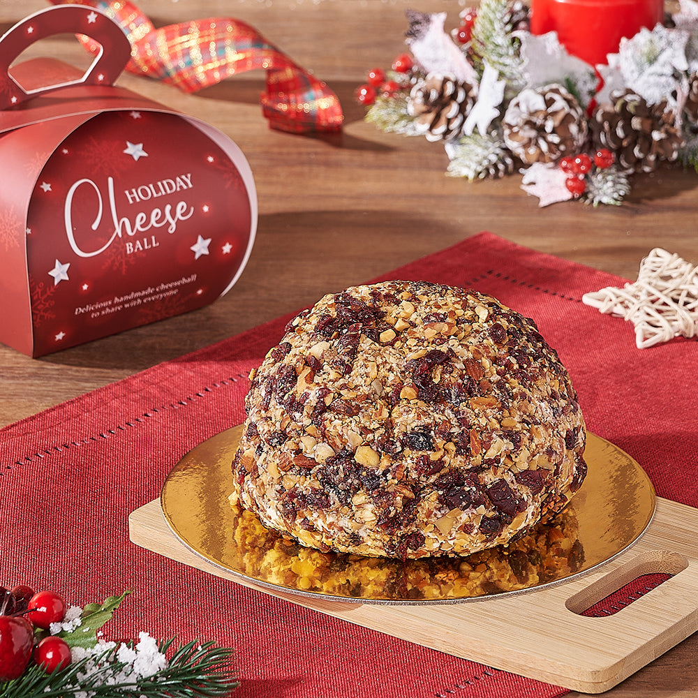 Cranberry Almond Holiday Cheese Ball, cheeseball gift, cheeseball, holiday gift, holiday, christmas gift, christmas, Vancouver delivery