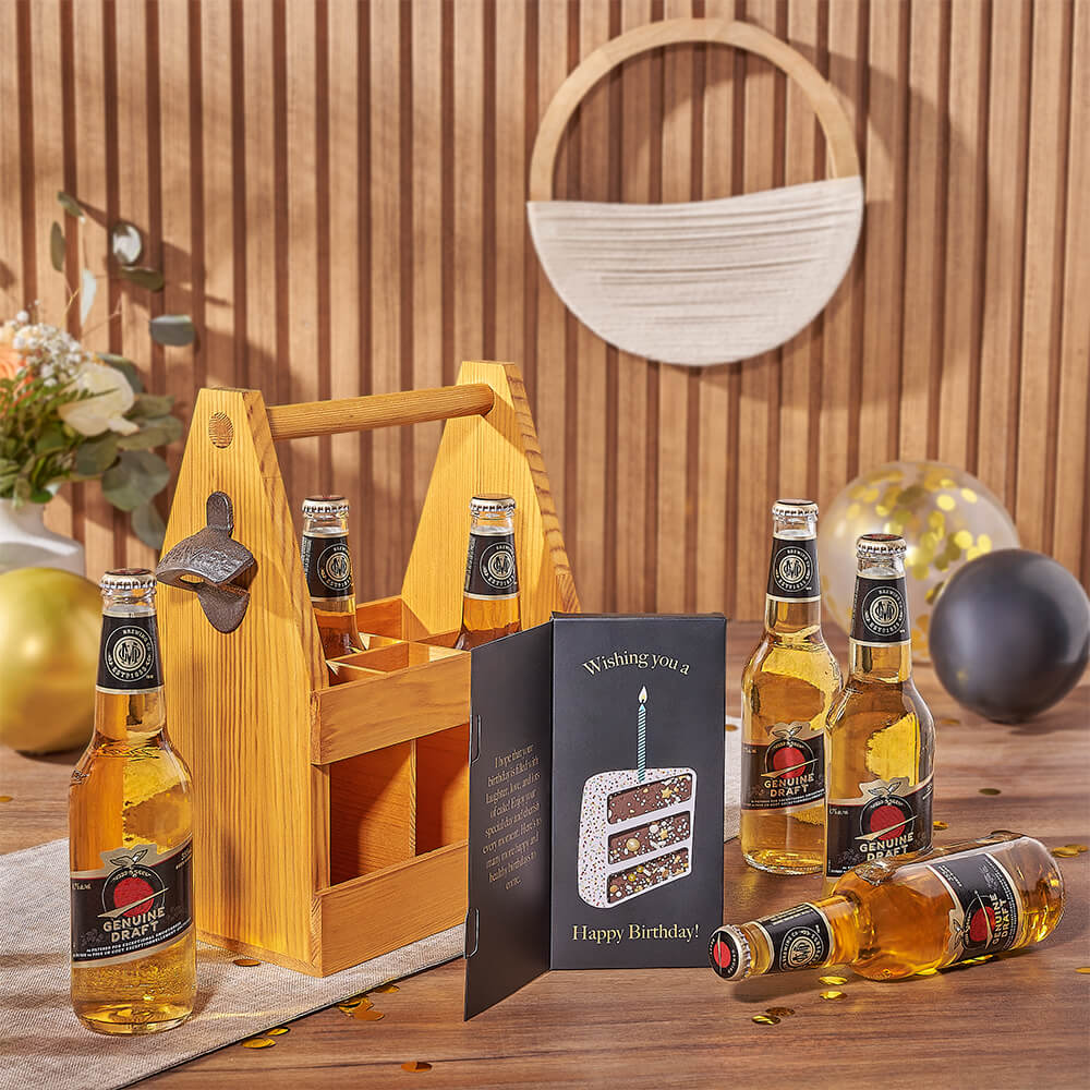 Delightful Birthday Beer Gift Set, beer gift, beer, birthday gift, birthday, chocolate gift, chocolate, Vancouver delivery