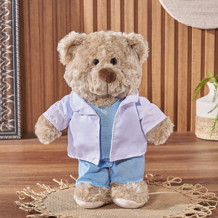 Doctor Teddy Bear, plush gift, plush, bear gift, bear, doctor gift, doctor, Vancouver delivery