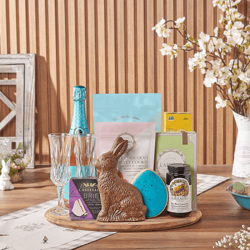 Easter Champagne Sharing Gift, champagne gift, champagne, sparkling wine gift, sparkling wine, chocolate gift, chocolate, easter gift, easter, Vancouver delivery