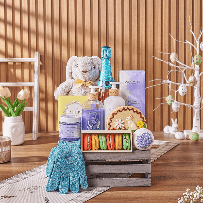 Easter Champagne & Spa Gift, champagne gift, champagne, sparkling wine gift, sparkling wine, easter gift, easter, spa gift, spa, Vancouver delivery