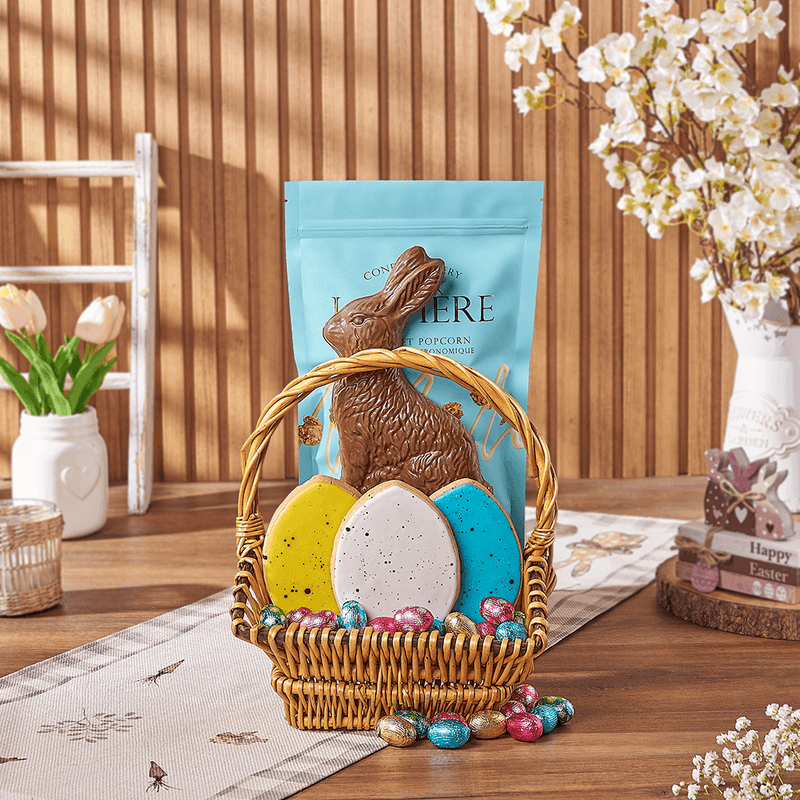 Easter Chocolate Gift Basket, easter gift, easter, cookie gift, cookie, chocolate gift, chocolate, Vancouver delivery