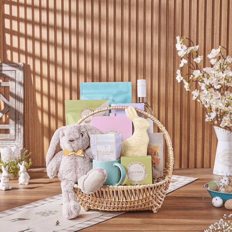 Easter Feast & Wine Gift, wine gift, wine, easter gift, easter, chocolate gift, chocolate, tea gift, tea, Vancouver delivery