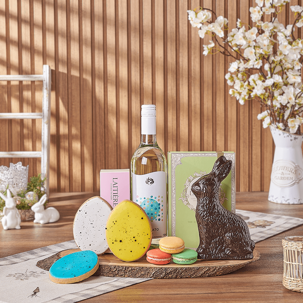 Easter Sweet Treat & Wine Gift, easter gift, easter, wine gift, wine, chocolate gift, chocolate, Vancouver delivery