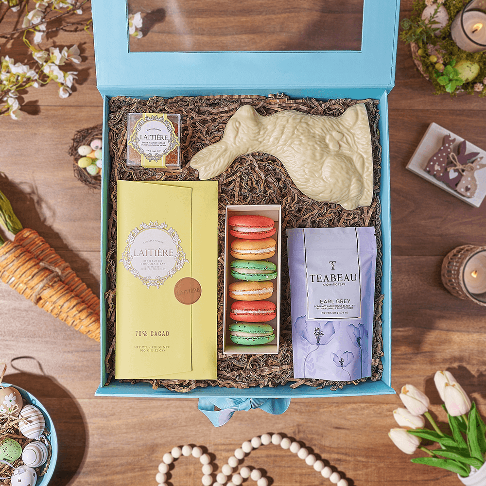 Easter Tea & Chocolate Gift Box, tea gift, tea, easter gift, easter, chocolate gift, chocolate, Vancouver delivery